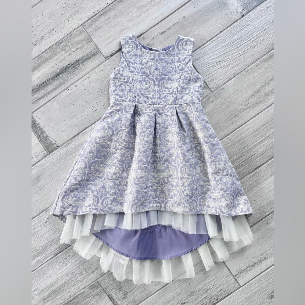 Gymboree Purple Gold Baroque High-low Spring Dress - 4T